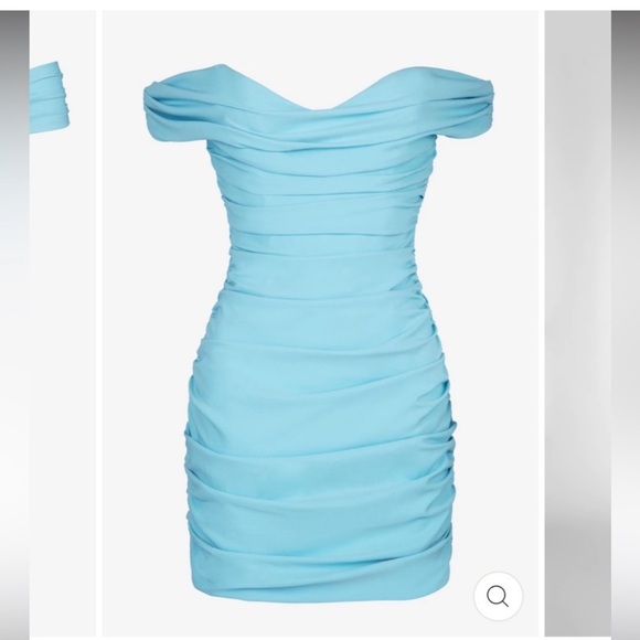 Heiress Beverly Hills Blue Corset Drape Dress size S NWT - Picture 1 of 6